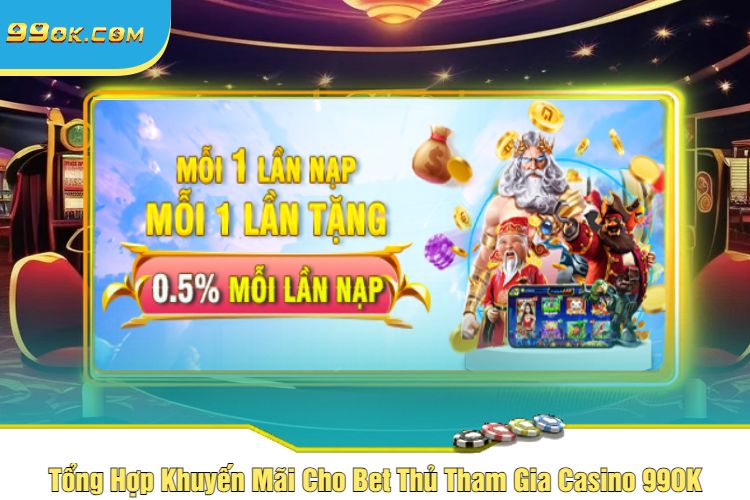 Tổng Hợp Khuyến Mãi Cho Bet Thủ Tham Gia Casino 99OK